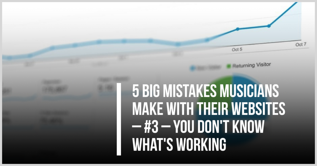 effective musicians track website stats so they know what's working